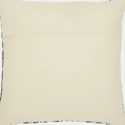 Coussin ethnique en coton 45x45cm - bleu figuerolles