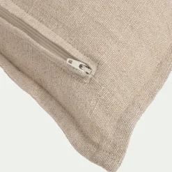 Coussin rayé en lin 45x45cm - vert