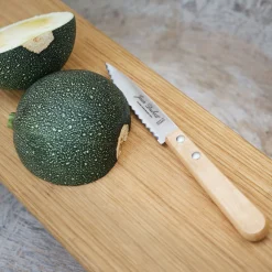 Couteau à légumes en inox et bois d'olivier 18cm - naturel