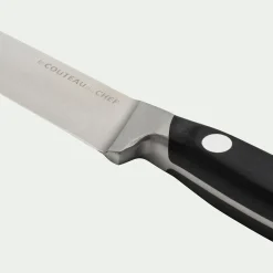 Couteau à steak forgé avec lame 12cm en inox - noir