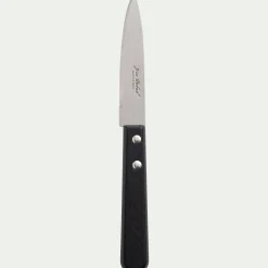 Couteau d'office en bois de hêtre et inox - noir