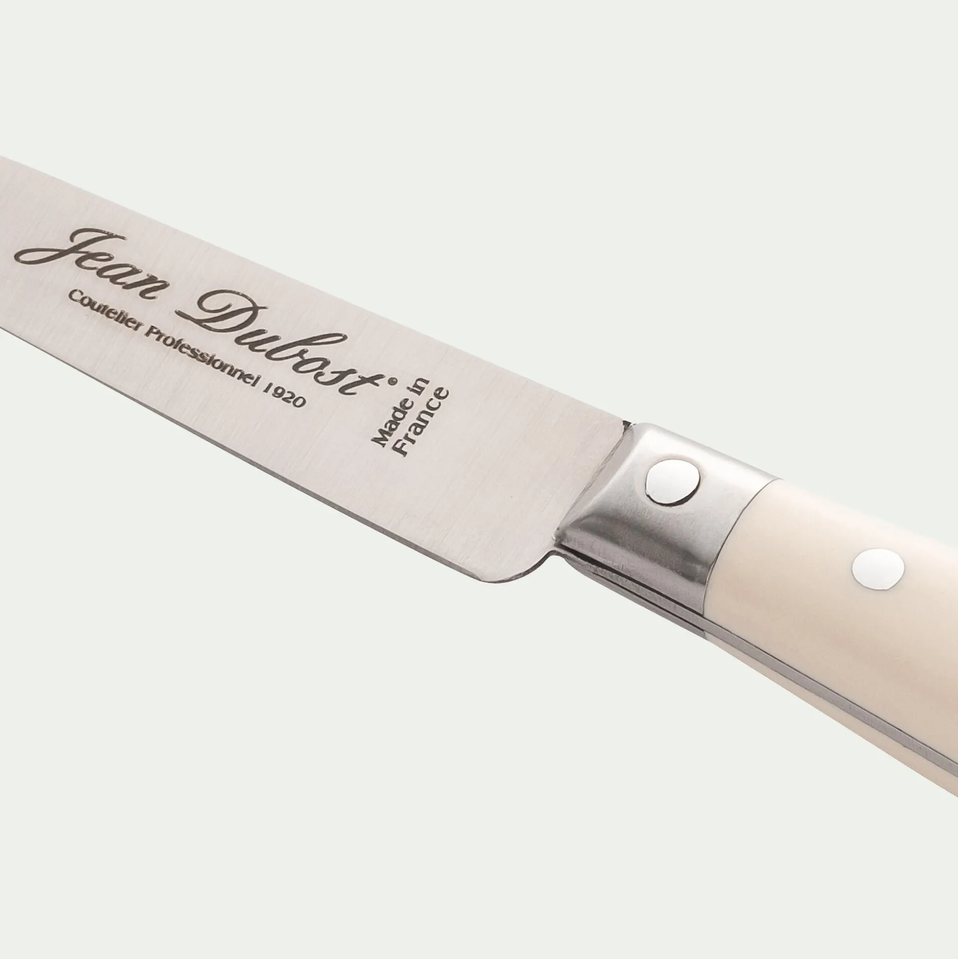 Couteau office en inox - blanc