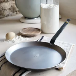 Crêpière en tôle De Buyer D26cm - argenté