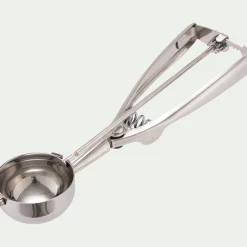 Cuillère à glace avec pince en inox - argenté