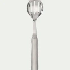 Cuillère de service perforée en inox 28cm - gris métallisé