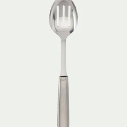 Cuillère de service perforée en inox 33cm - gris métallisé