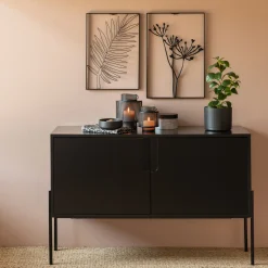 Décoration murale palmier - noir L50xl34,5cm