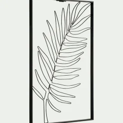 Décoration murale palmier - noir L50xl34,5cm