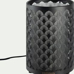 Diffuseur de parfum électrique en métal noir lumière - 100ml