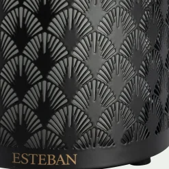 Diffuseur de parfum électrique en métal noir lumière - 100ml