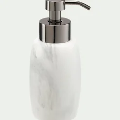 Distributeur de savon en polyrésine - blanc