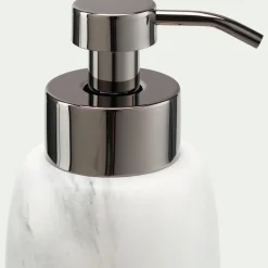 Distributeur de savon en polyrésine - blanc