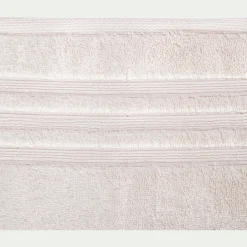 Drap de bain bouclette en coton - blanc ventoux 100x150cm