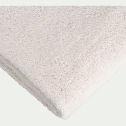Drap de bain bouclette en coton - blanc ventoux 100x150cm