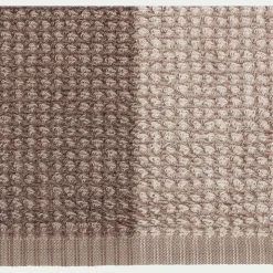 Drap de bain bouclette jacquard en coton - beige alpilles 100x150cm