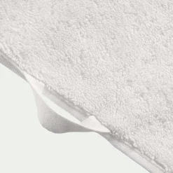 Drap de bain brodé en coton - blanc ventoux 100x150cm