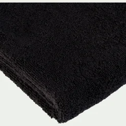 Drap de bain en coton - noir 100x150cm
