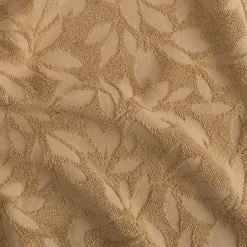 Drap de bain en coton motif floral 100x150cm - beige sable