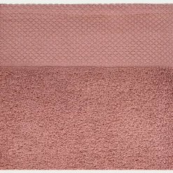 Drap de bain en coton peigné - brun rhassoul 100x150cm