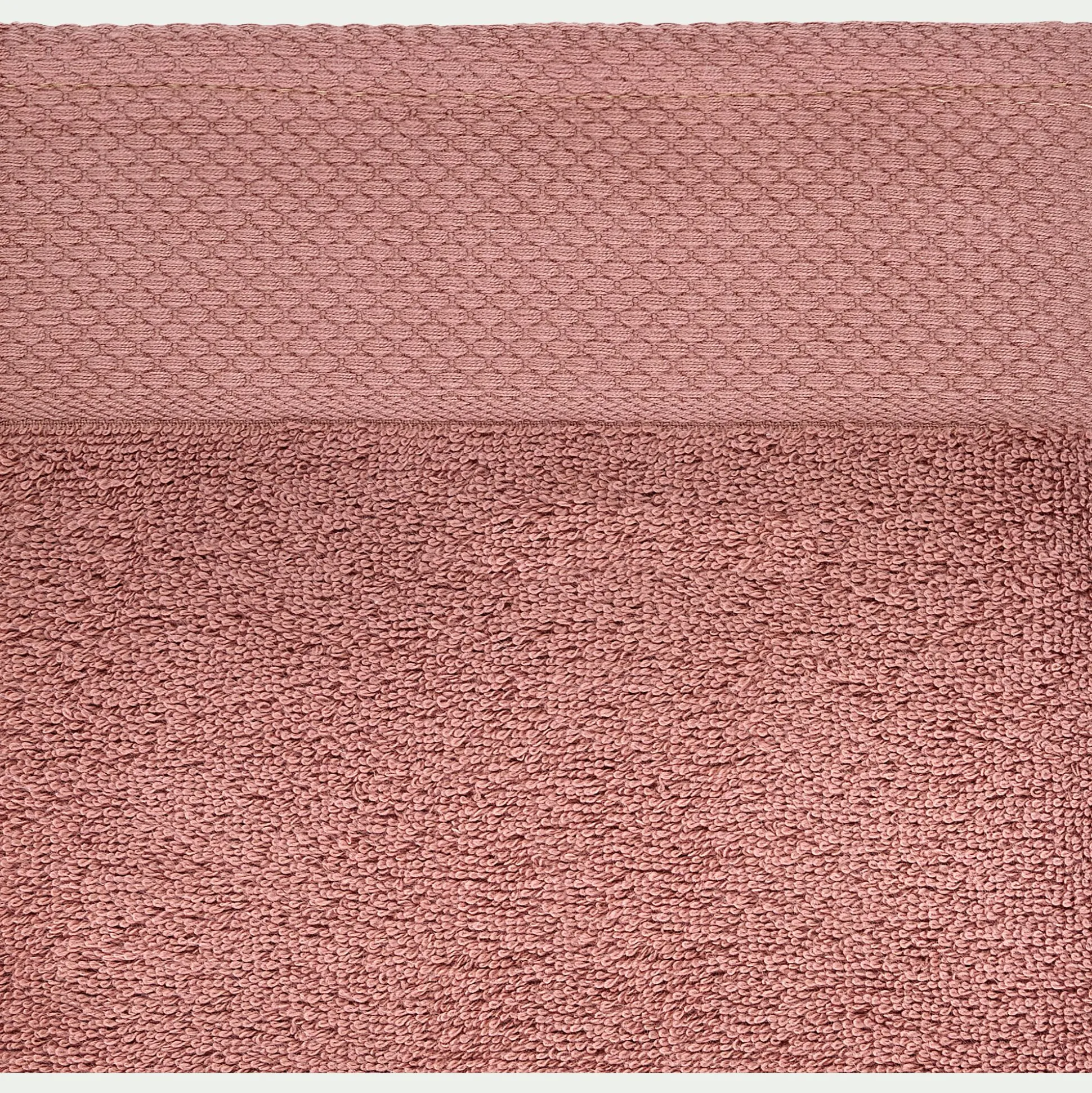 Drap de bain en coton peigné - brun rhassoul 100x150cm