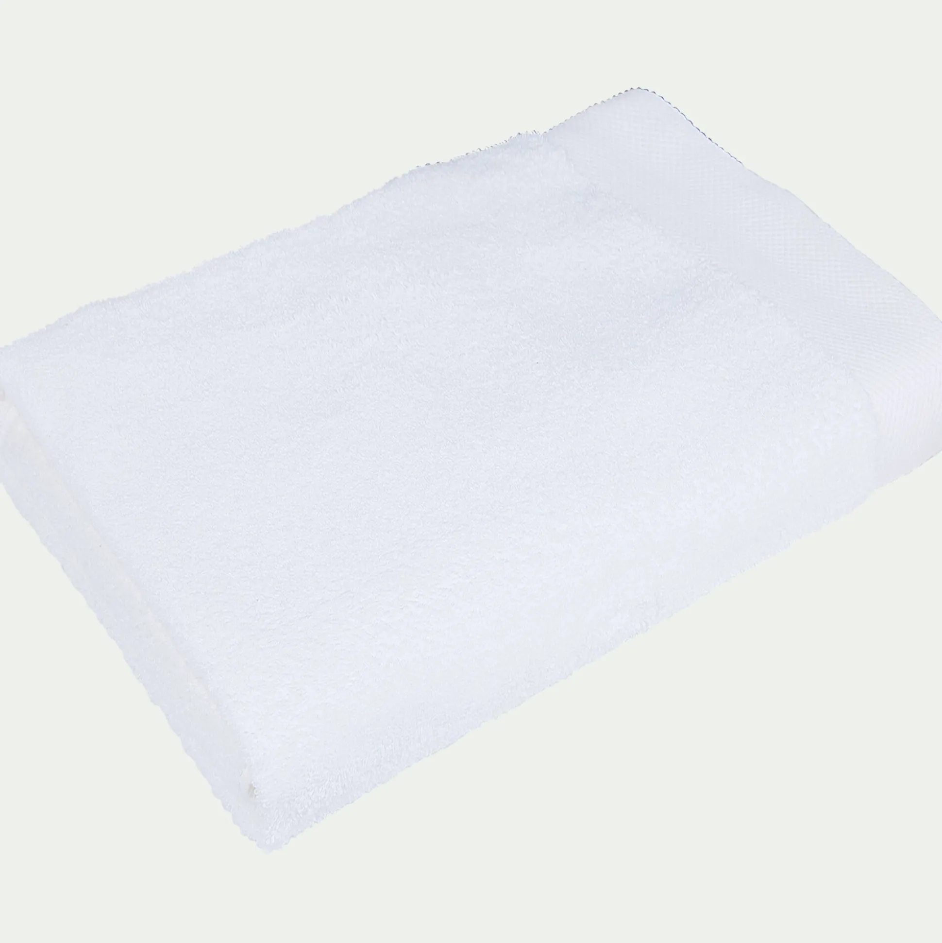 Drap de bain en coton peigné - blanc optique 100x150cm