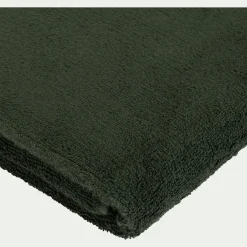 Drap de bain en coton peigné - vert cèdre 100x150cm