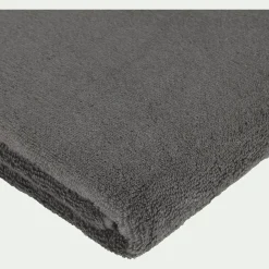 Drap de bain en coton peigné - gris restanque 100x150cm