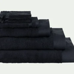 Drap de bain en coton peigné - gris calabrun 100x150cm