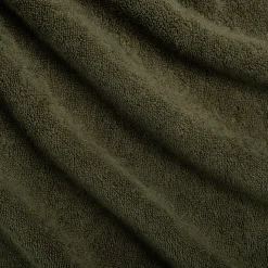 Drap de bain frangé en coton 100x150cm - vert cèdre