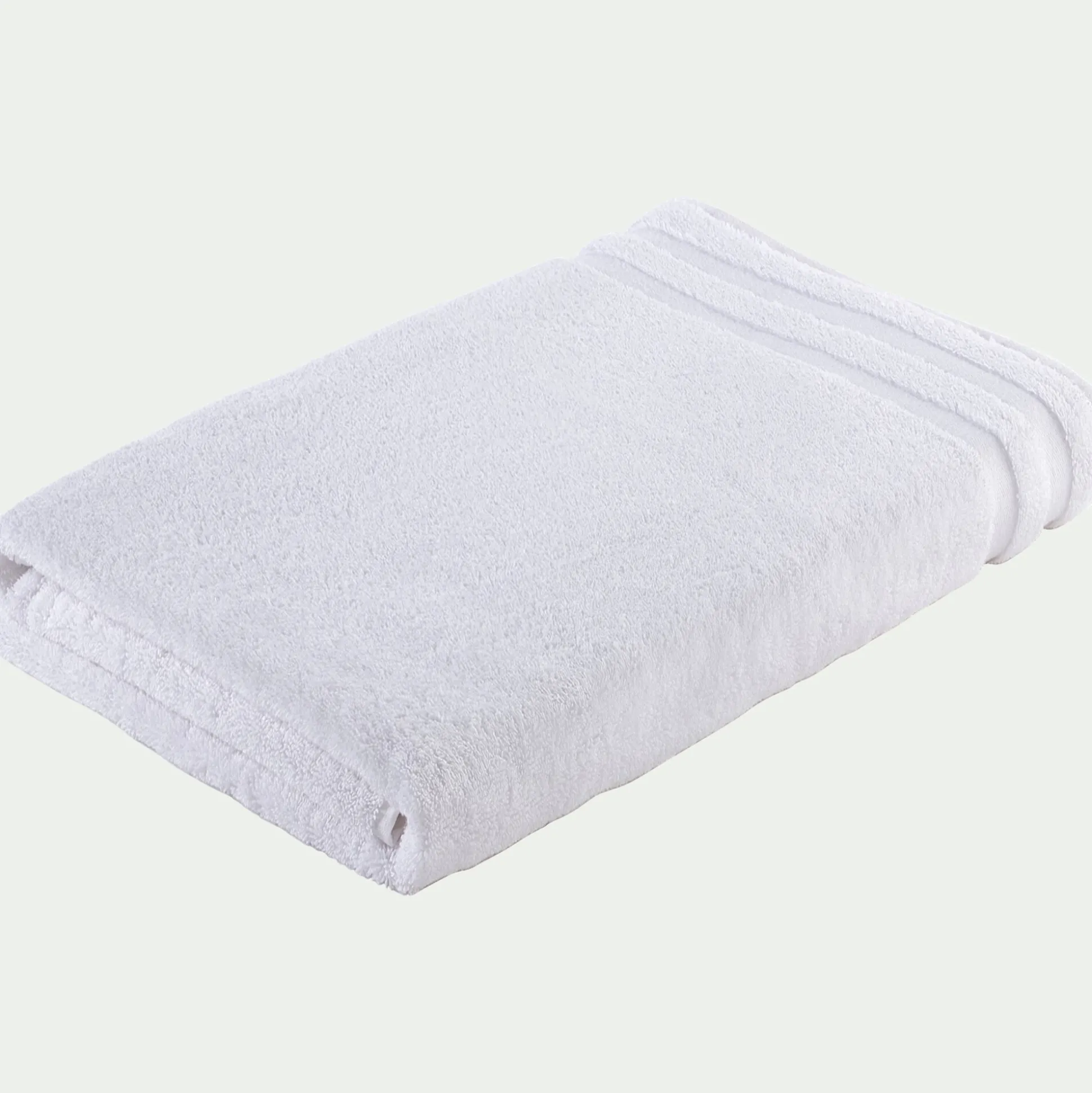 Drap de bain qualité hôtelière en coton - blanc 100x150cm