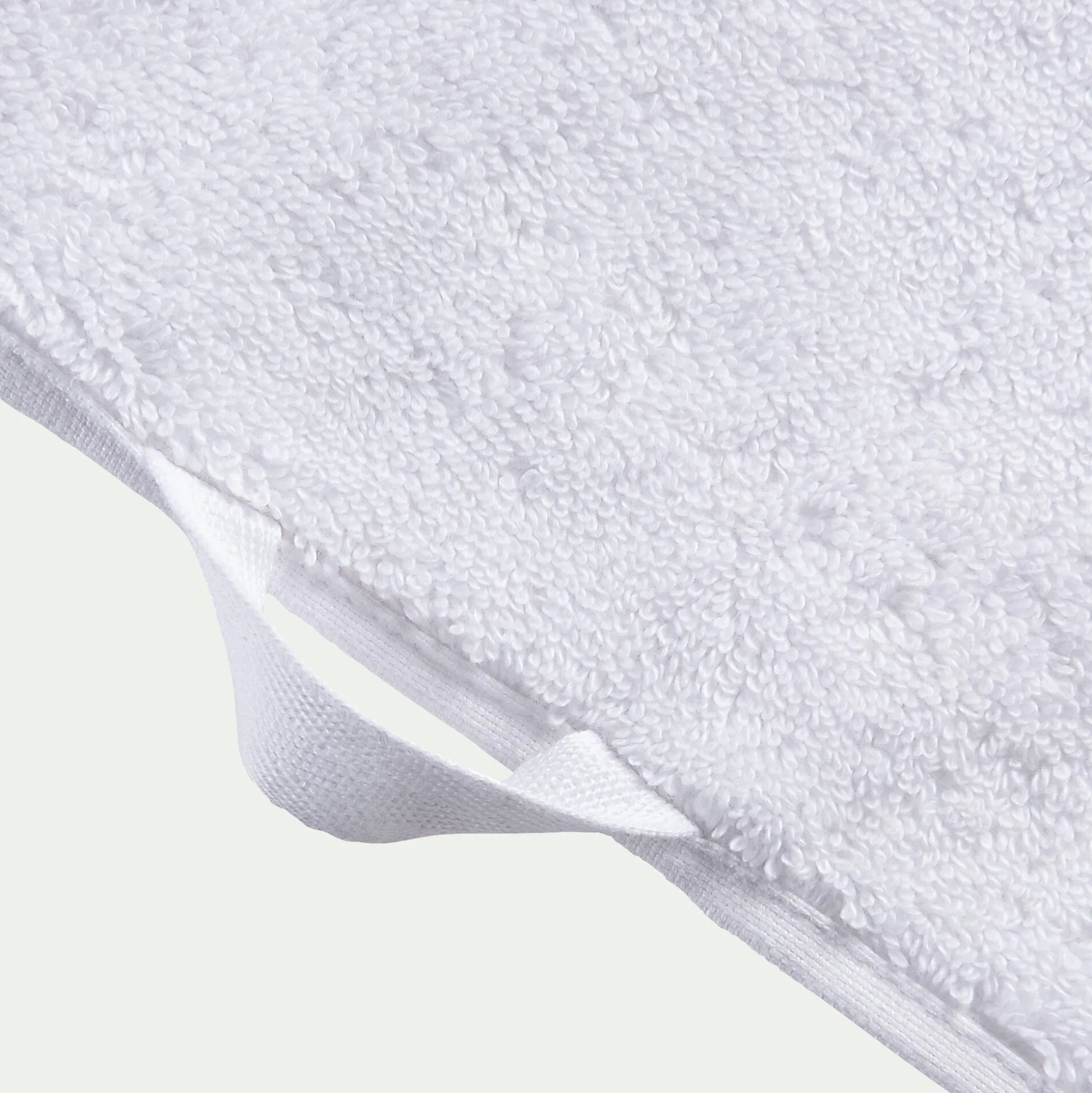 Drap de bain qualité hôtelière en coton - blanc 100x150cm