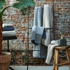 Drap de douche bouclette jacquard en coton - beige alpilles 70x140cm