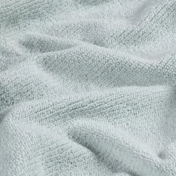 Drap de douche en bouclettes de coton bio - bleu 70x130cm