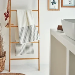 Drap de douche en coton - blanc ventoux 70x140cm