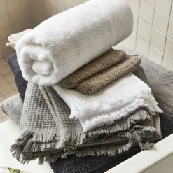 Drap de douche en coton peigné - blanc optique 70x140cm