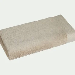 Drap de douche en coton peigné - beige alpilles 70x140cm