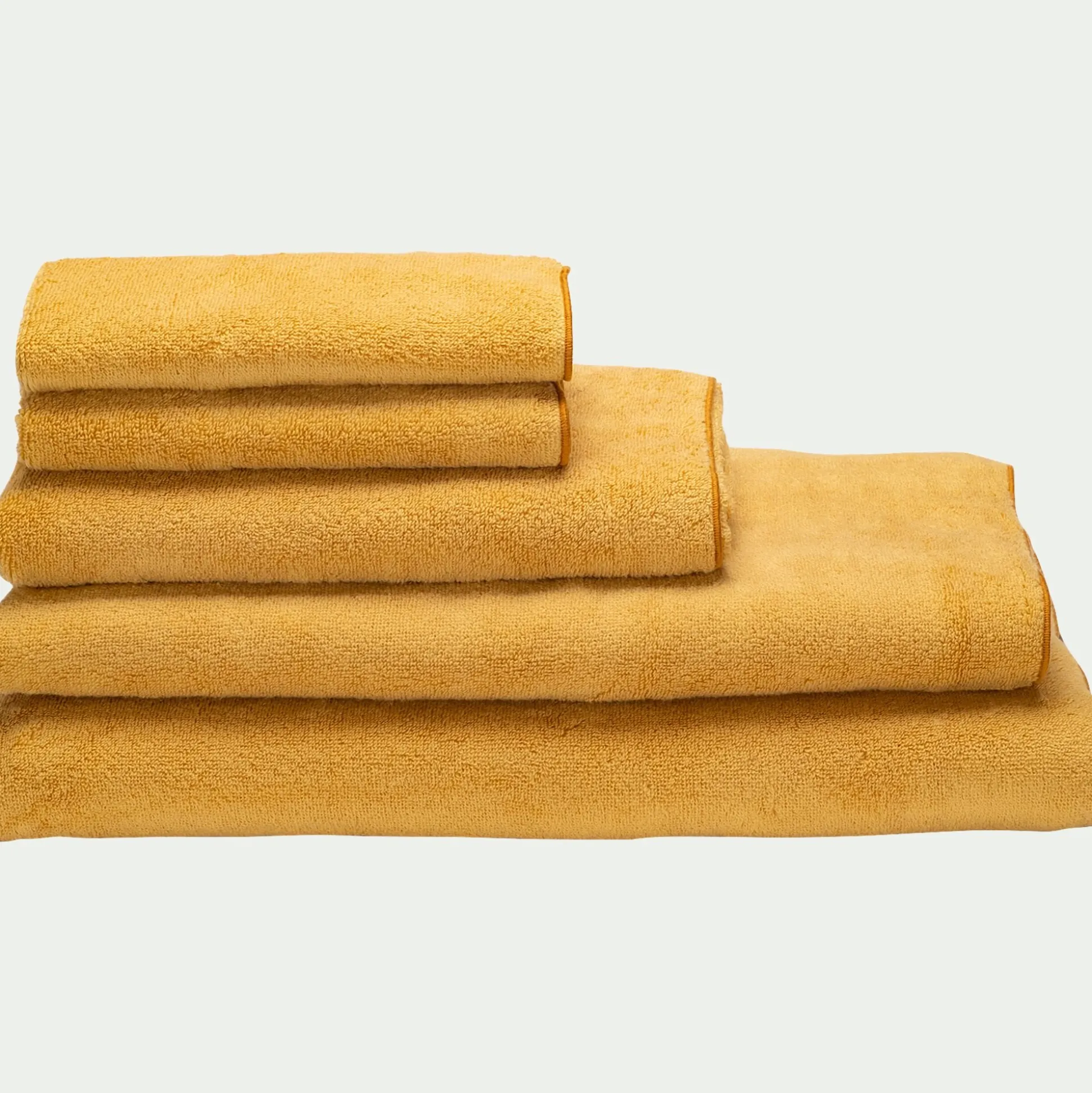 Drap de douche en coton 70x140cm - jaune blé