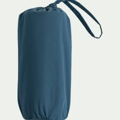 Drap housse en percale de coton 140x200cm B30cm - bleu figuerolles