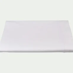 Drap plat en coton 270x300cm - blanc