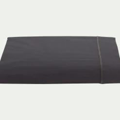 Drap plat en coton 270x300cm - gris ardoise