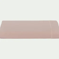 Drap plat en coton 270x300cm - rose rosa