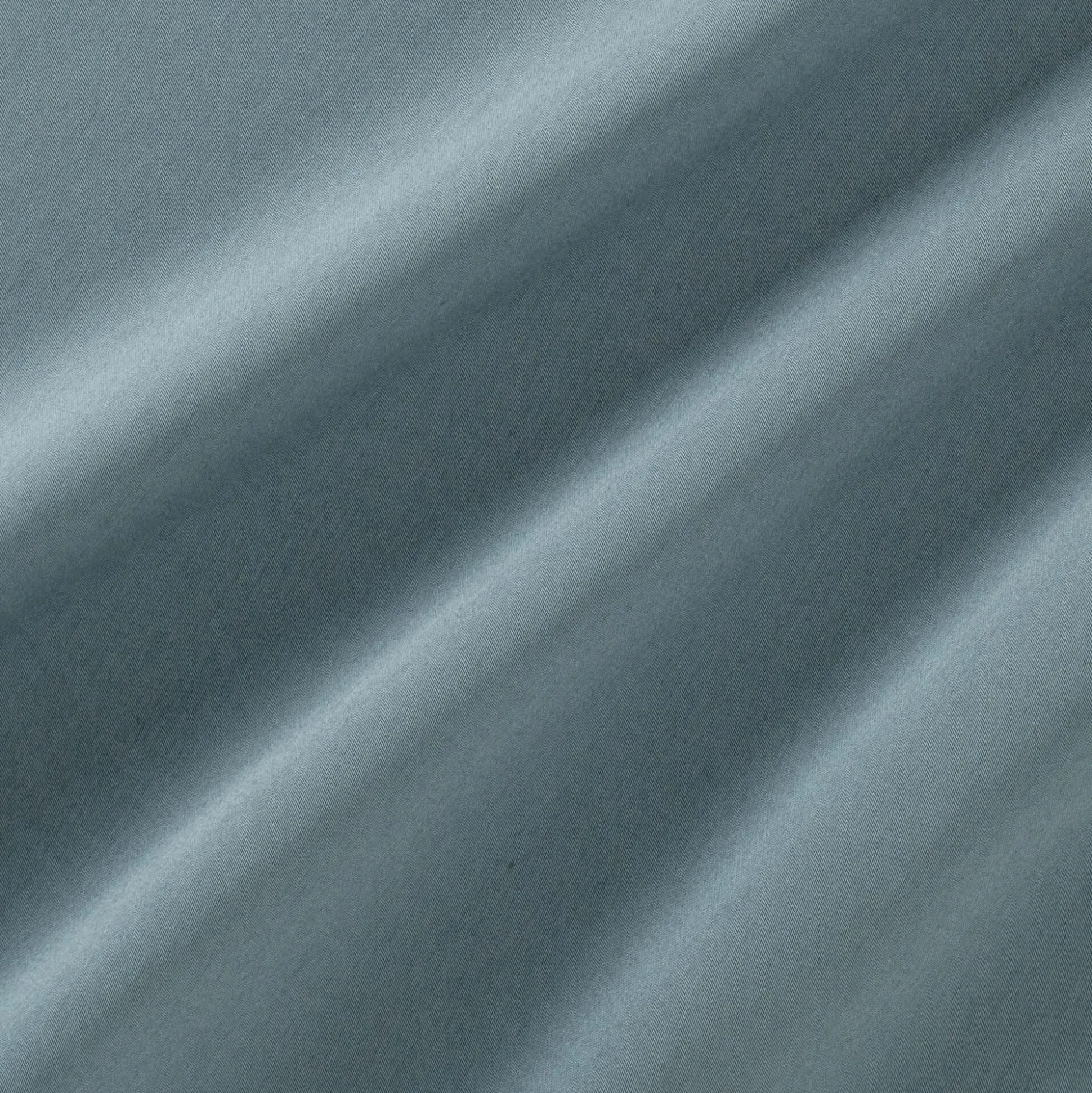 Drap plat en satin lavé 270x300cm - bleu orage