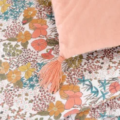 Édredon en coton motif Grenat 65x120cm - rouge