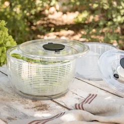 Essoreuse à salade en plastique D21cm - transparent