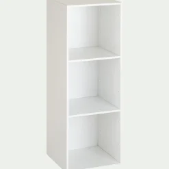 Etagère 3 cases en bois - blanc