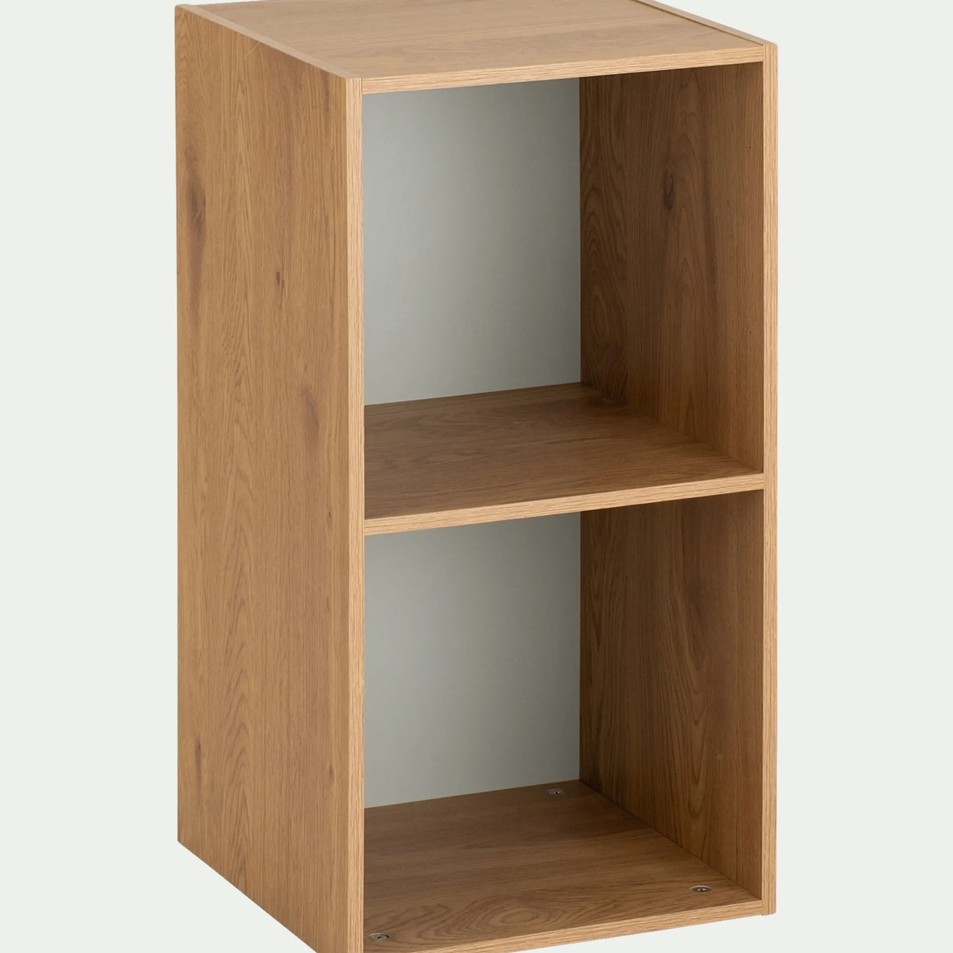 Etagère 2 cases en bois - bois clair