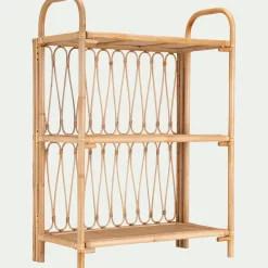 Etagère bibliothèque en rotin L76cm - naturel
