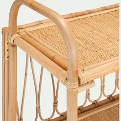 Etagère bibliothèque en rotin L76cm - naturel