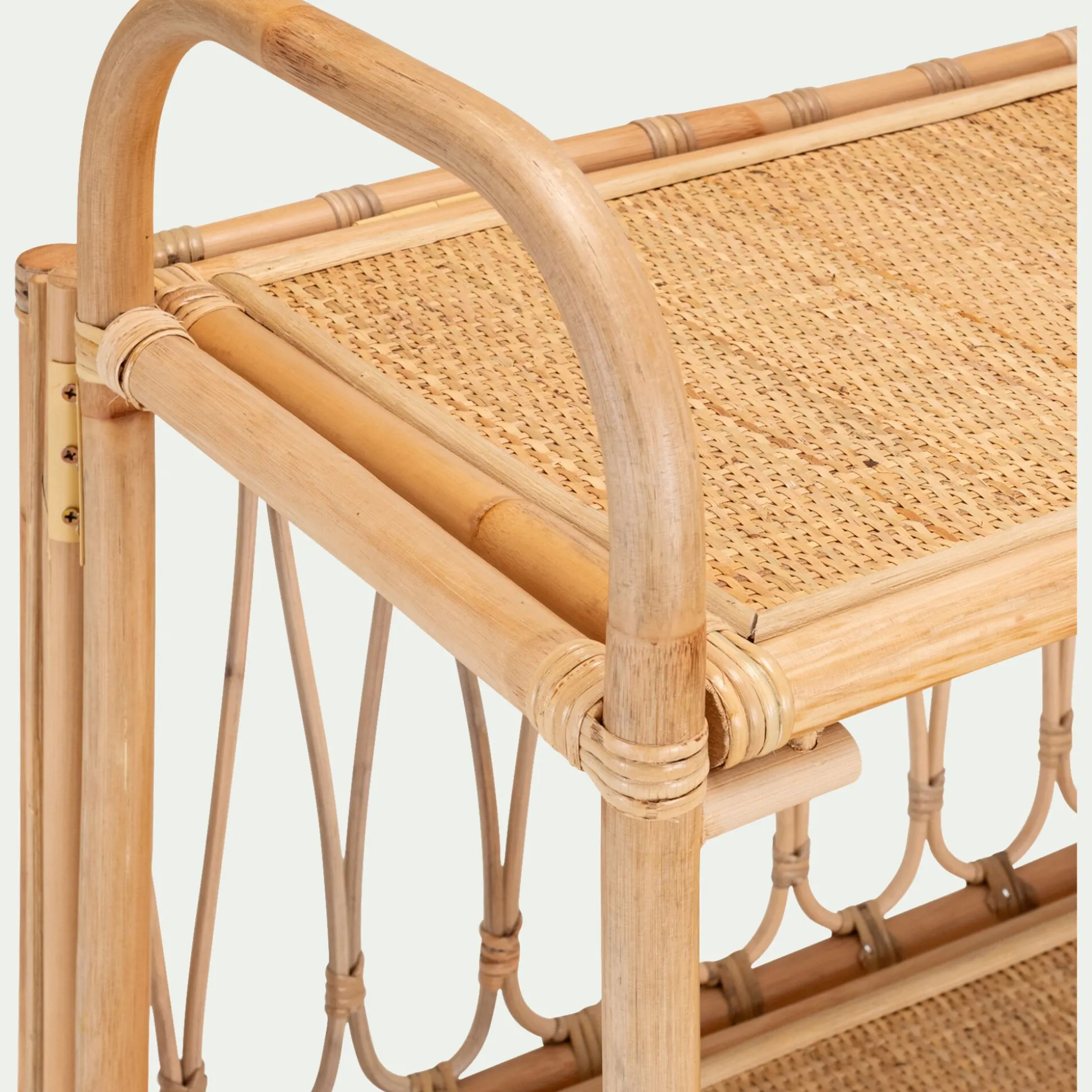 Etagère bibliothèque en rotin L76cm - naturel