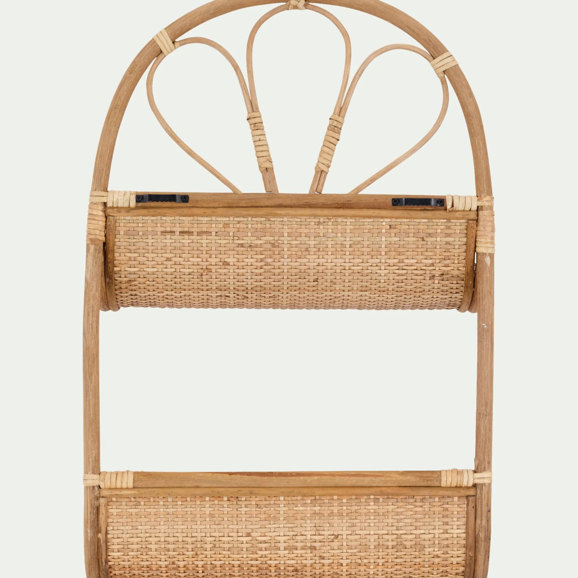Etagère murale en rotin - naturel L40,5xl16,5xH63cm